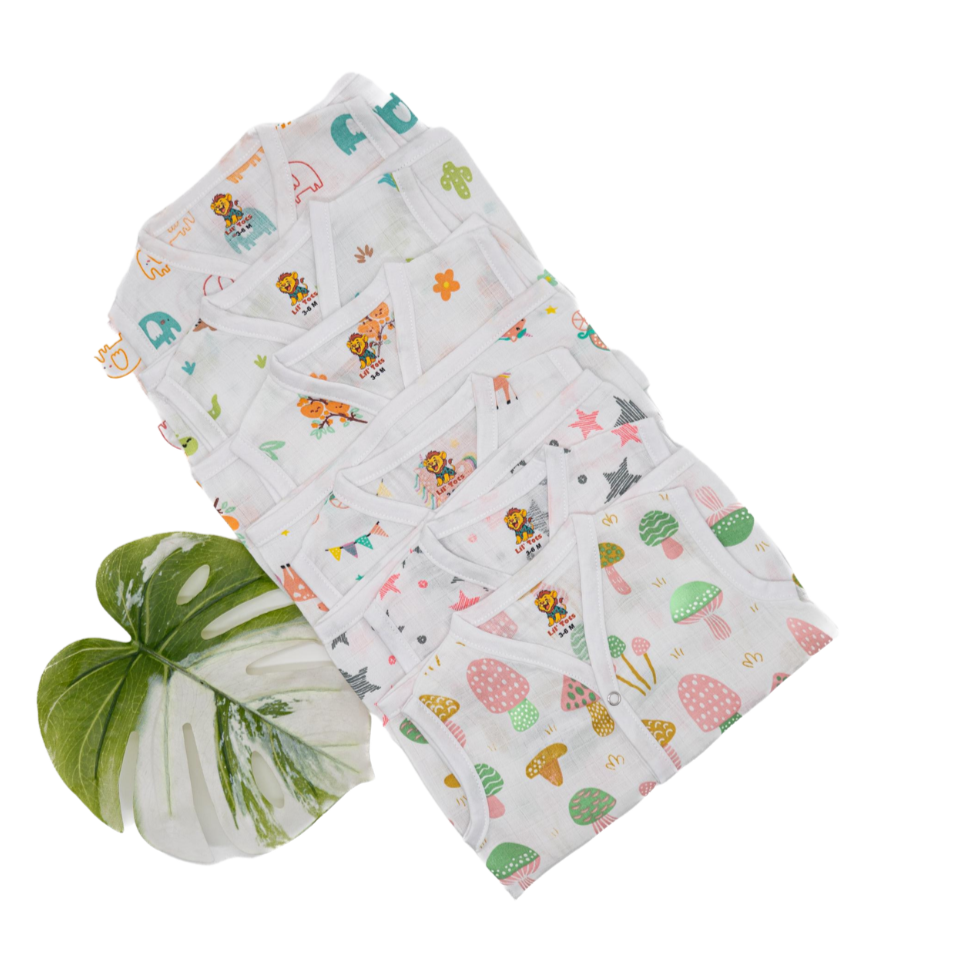 Muslin Sleeveless White Jabala