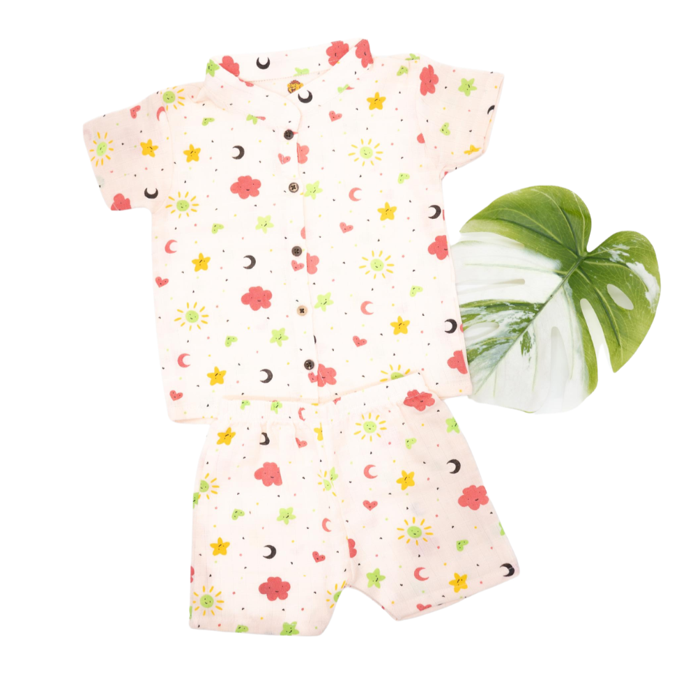 Muslin Shorts Set