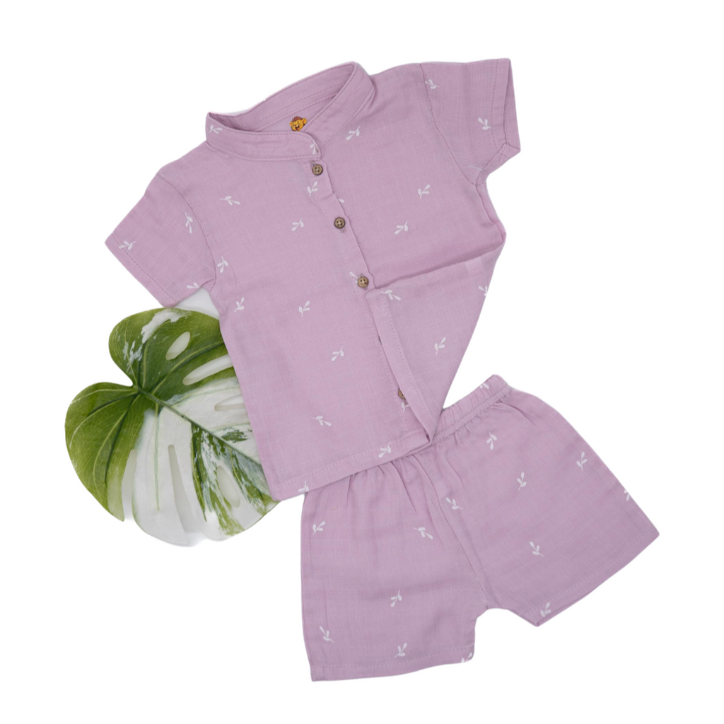Muslin Colour Shorts Set