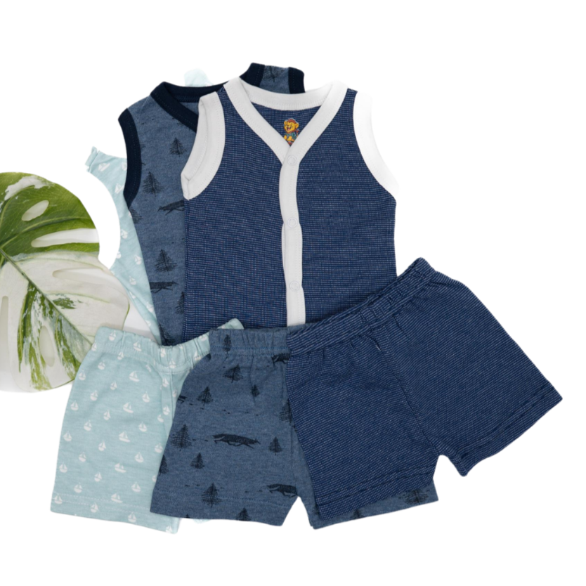 Interlock Sleeveless Shorts Set