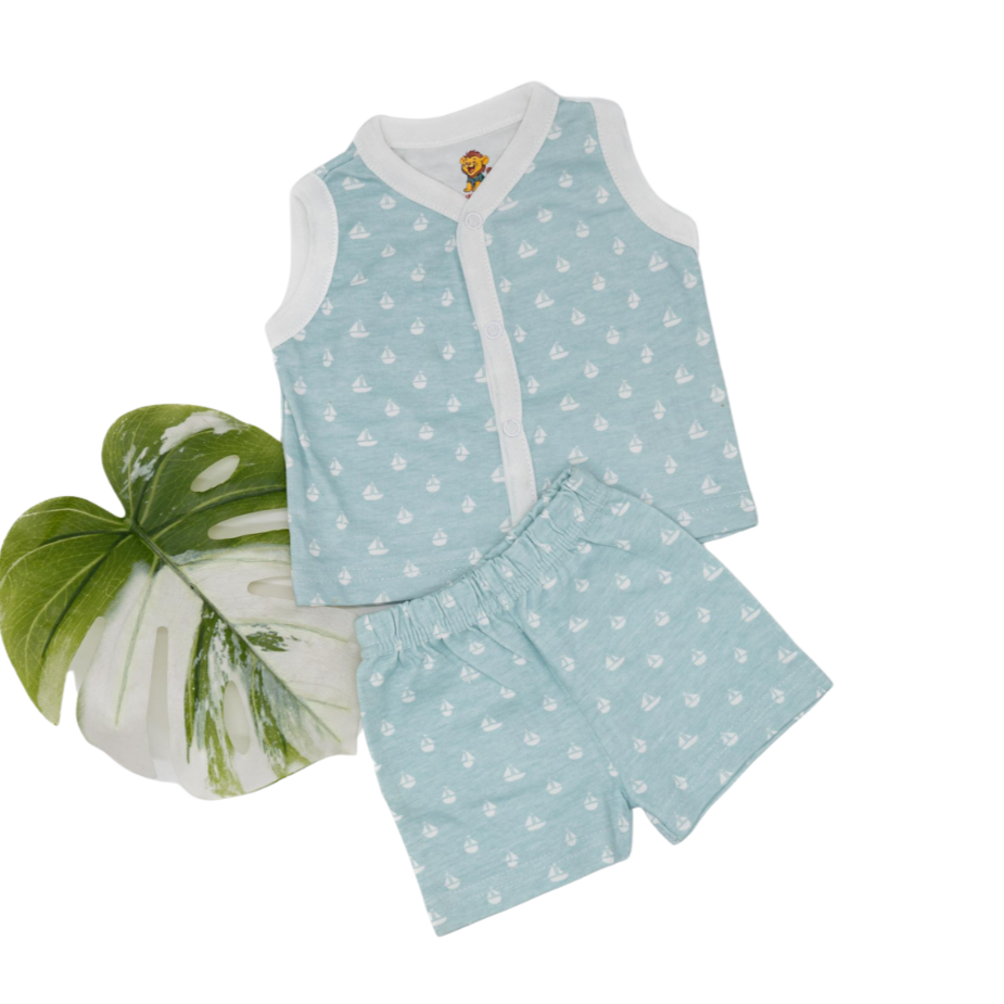 Interlock Sleeveless Shorts Set